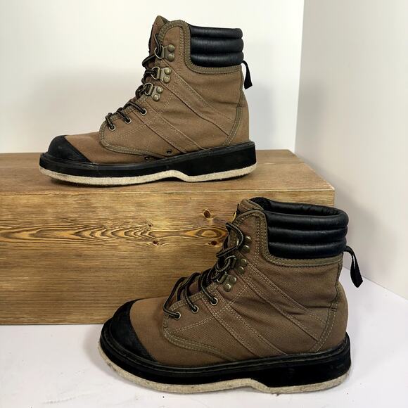 Allen Gallen Gold Stream Fly Fishing Wading Boots Mens 7 Womens 8.5 Trout Angler - Picture 2 of 11